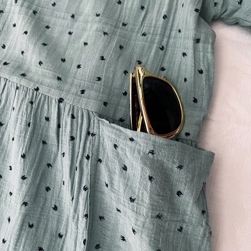 Roolee Light Blue Polka Dot Dress - Picture 3 of 6